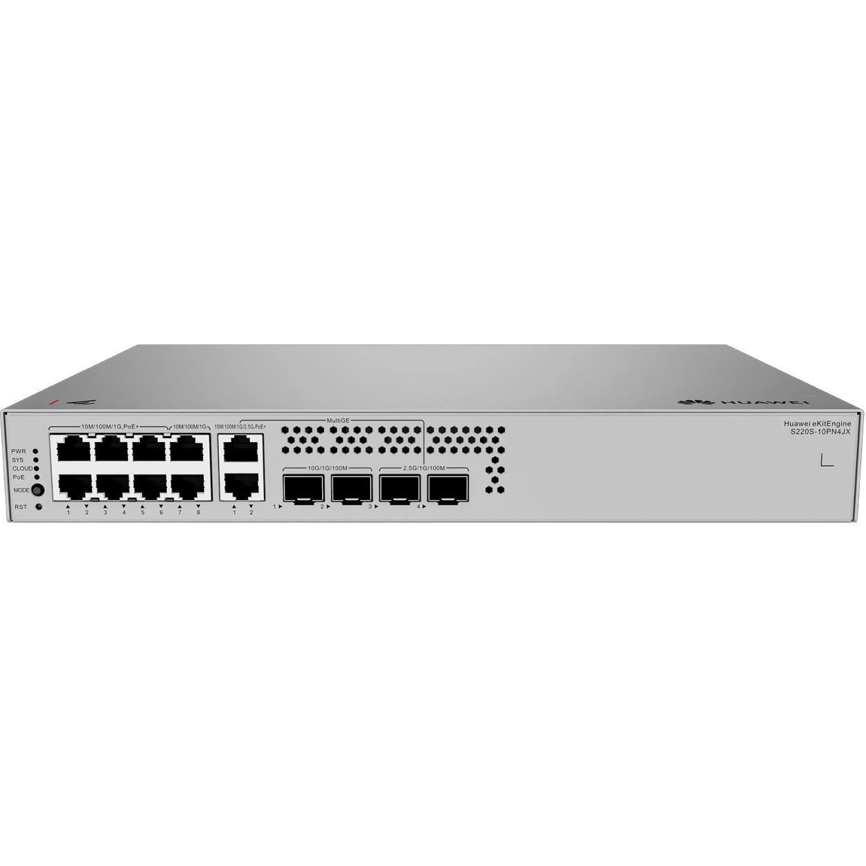 HUAWEI 8port PoE 128w 4-SFP (2-2.5GbE/2-10GbE) Gigabit Yönetilebilir Switch EKIT S220S-10PN4JX ikinci görünüm
