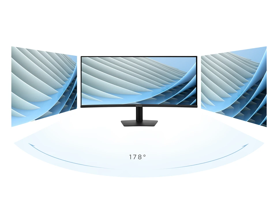 VIEWSONIC 34" IPS VA3420C 1MS 120HZ HDMI-DP Multimedya Kavisli Kurumsal Monitör 3440x1440