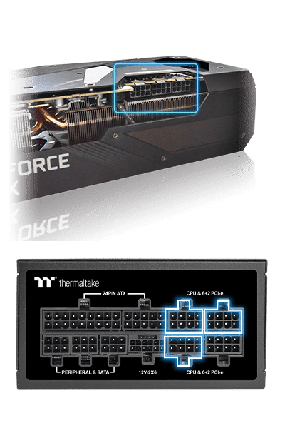 THERMALTAKE 1000W 80+ PLATINUM TOUGHPOWER PS-STP-1000FNFAPE-1 Tam Modüler SFX Power Supply