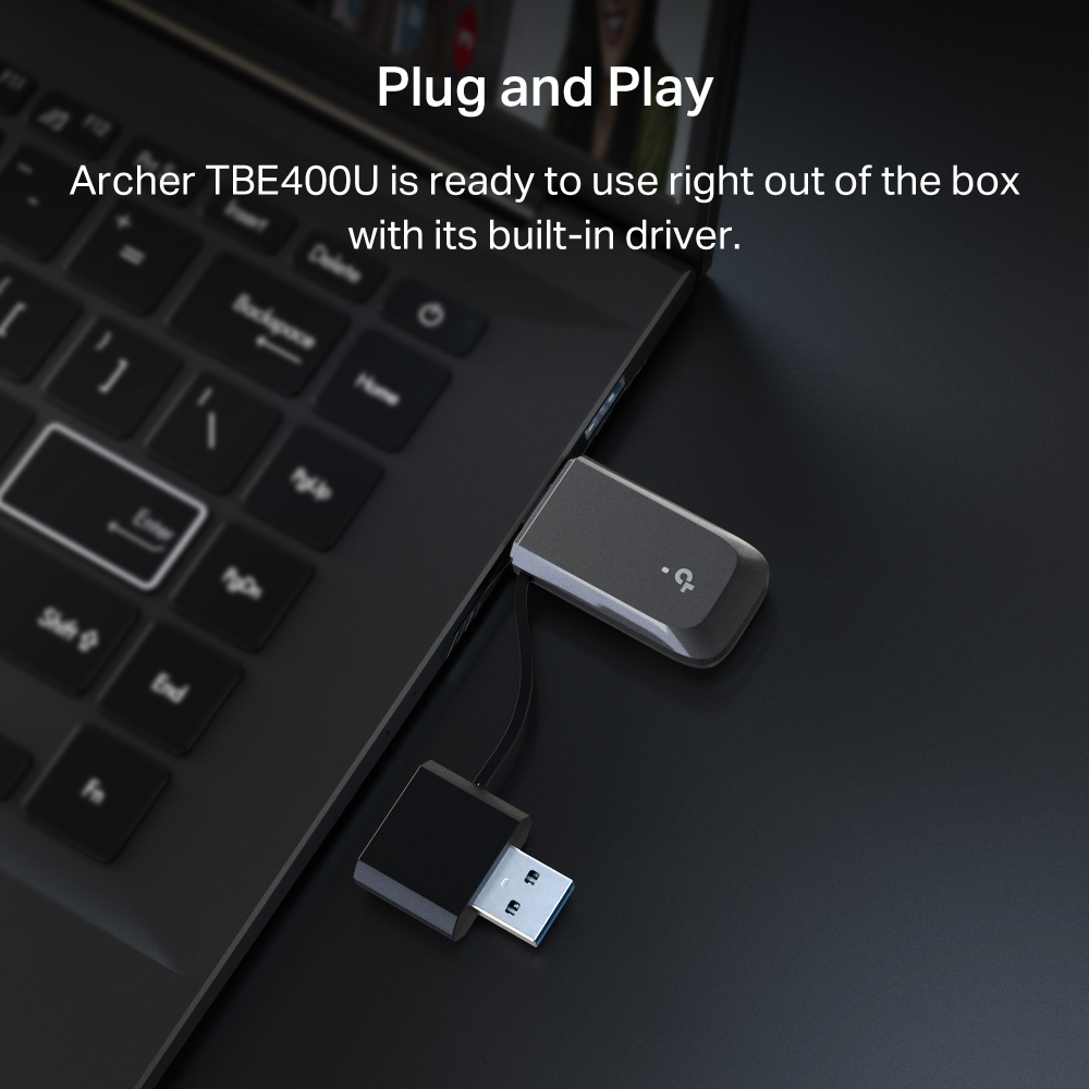 TP-LINK ARCHER TBE400U WIFI7 BE6500 Üç Bant Usb Kablosuz Ağ Adaptörü