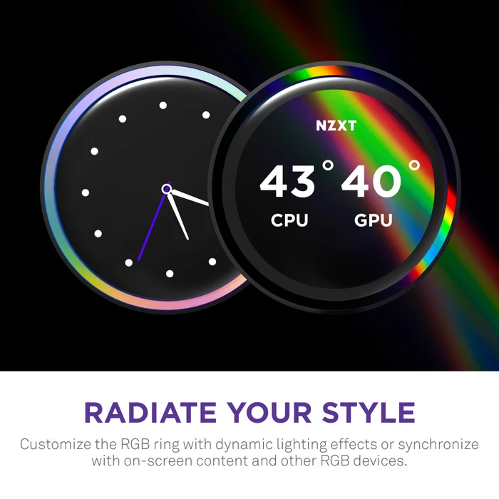 NZXT 360MM LCD KRAKEN ELITE 360 RGB v2 RL-KR36E-W2 AM5-1851p Sıvı Soğutmalı İşlemci Fanı Beyaz