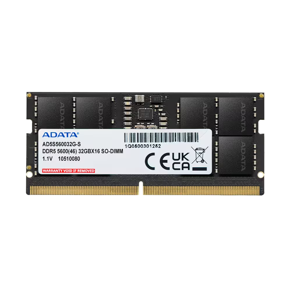 ADATA 32GB DDR5 5600MHZ CL46 NOTEBOOK RAM VALUE AD5S560032G-S