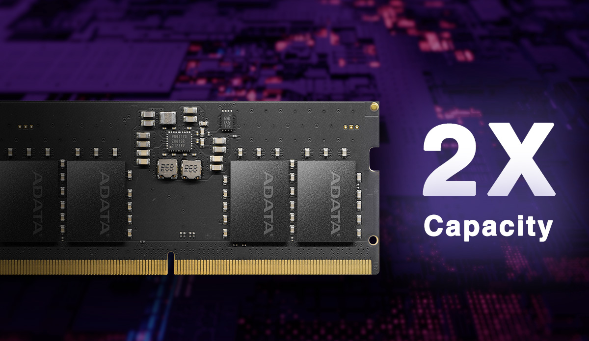 ADATA 32GB DDR5 4800MHZ CL46 NOTEBOOK RAM VALUE AD5S480032G-B