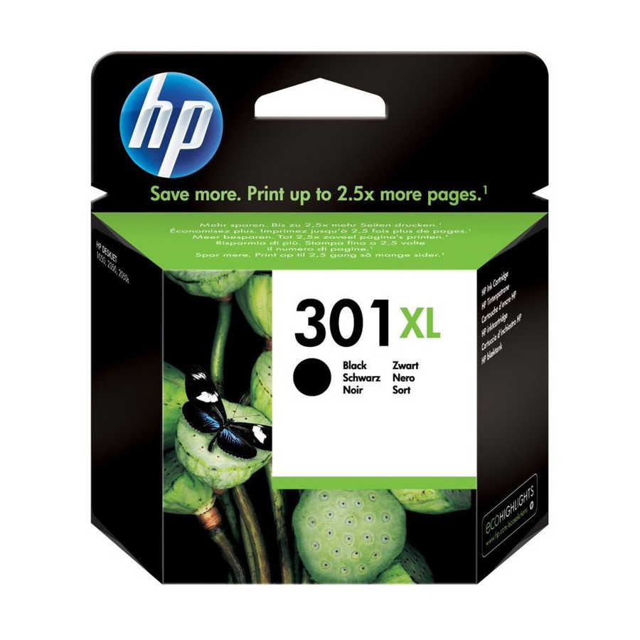 HP CH563EE No 301XL Siyah Yüksek Kapasiteli Orijinal Mürekkep Kartuşu 360 Sayfa