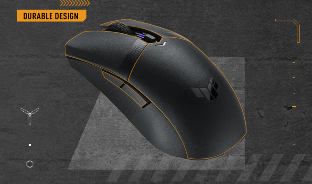 ASUS TUF Gaming M4 Wireless P306 90MP02F0-BMUA00 12000 DPI Kablosuz Gaming Mouse Siyah