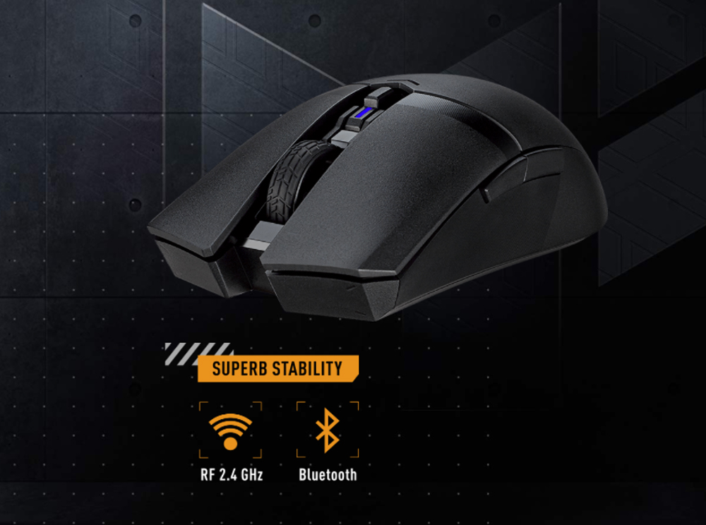 ASUS TUF Gaming M4 Wireless P306 90MP02F0-BMUA00 12000 DPI Kablosuz Gaming Mouse Siyah