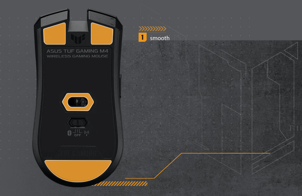 ASUS TUF Gaming M4 Wireless P306 90MP02F0-BMUA00 12000 DPI Kablosuz Gaming Mouse Siyah