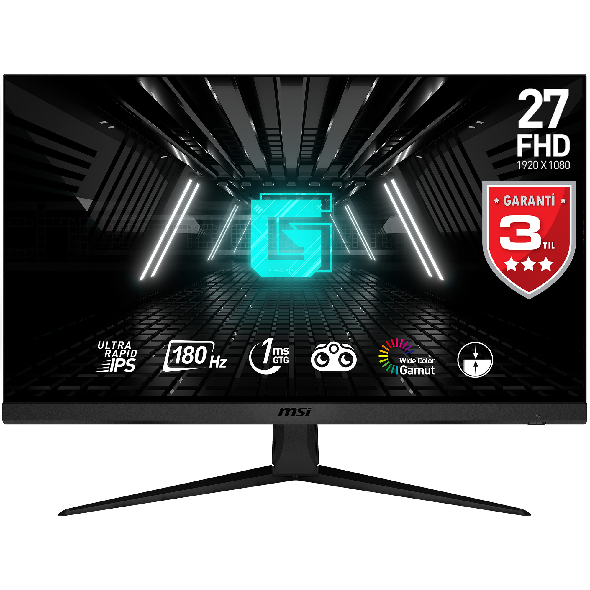 MSI 27" FLAT IPS MAG G2712F 1MS 180HZ HDMI-DP Gaming Monitör 1920x1080