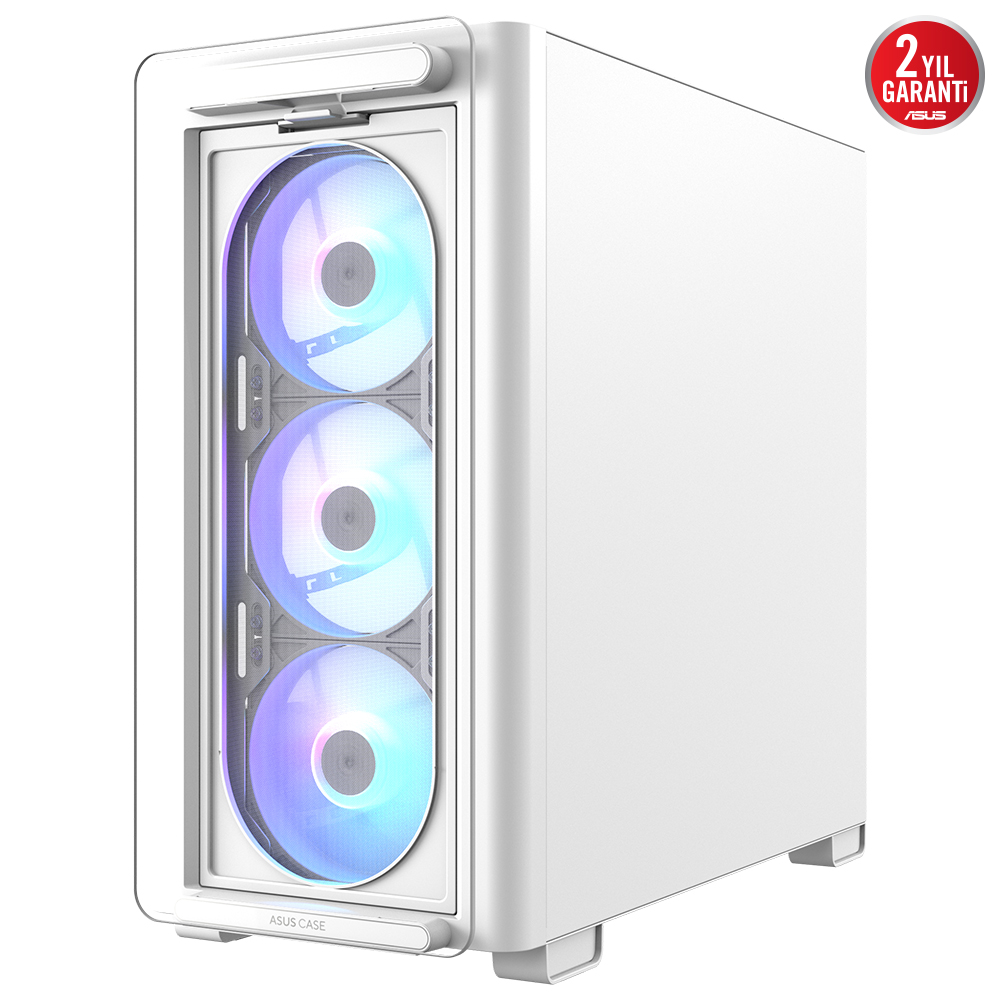 ASUS A23 PLUS TG ARGB WHITE Gaming Mid-Tower PC Kasası Beyaz / 90DC00K3-B19010
