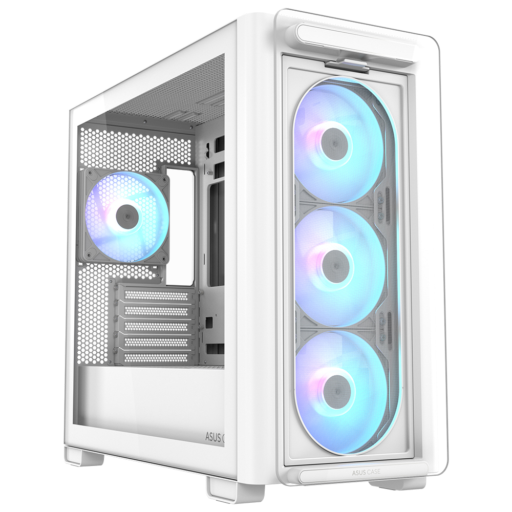 ASUS A23 PLUS TG ARGB WHITE Gaming Mid-Tower PC Kasası Beyaz / 90DC00K3-B19010