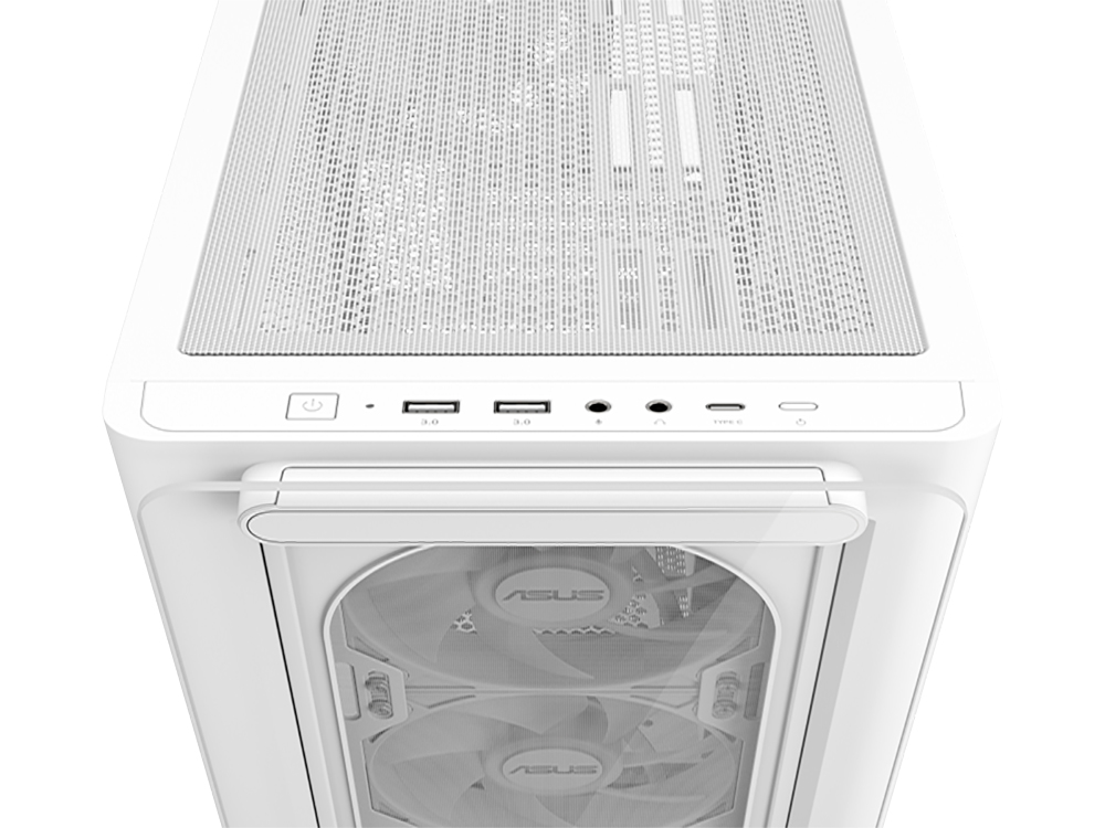 ASUS A23 PLUS TG ARGB WHITE Gaming Mid-Tower PC Kasası Beyaz / 90DC00K3-B19010
