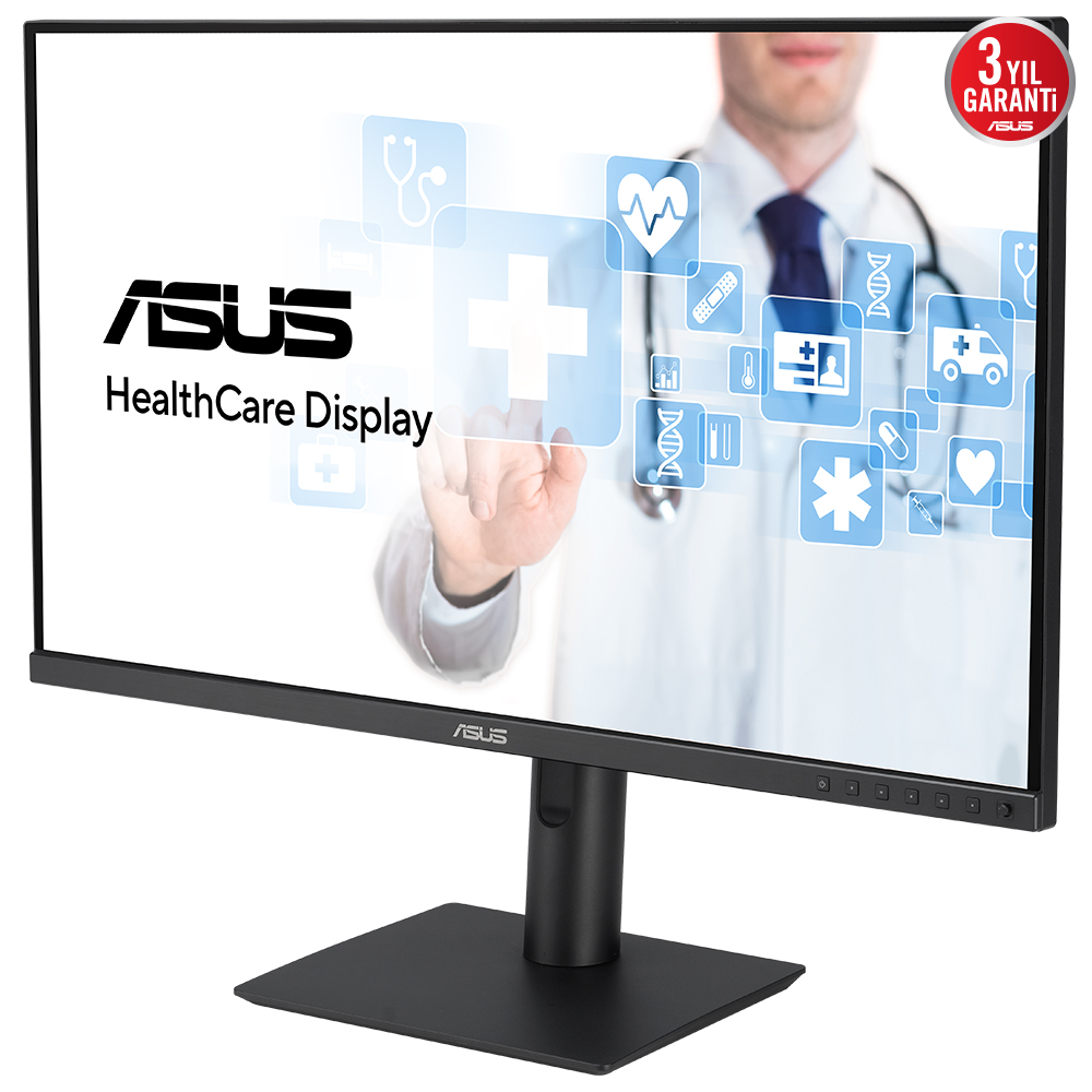 ASUS 23.8" IPS HA2441A 5MS HDMI-DP TYPEC Pivot Sağlık Monirtörü 2560x1440