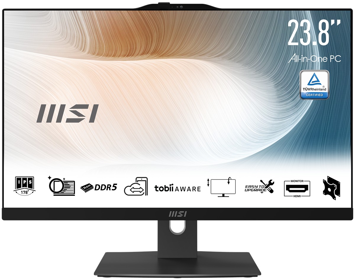MSI AIO 23.8" CORE 7 150U-16GB DDR5 RAM-512GB NVME-FDOS / MODERN AM242P 1M-2287EU