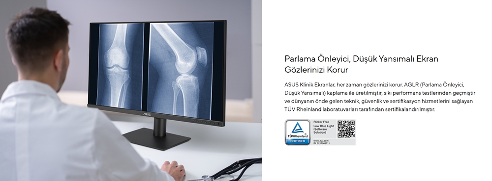 ASUS 23.8" IPS MH2441A HDMI-DP TYPEC Pivot Klinik Monitör 2560x1440