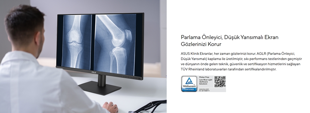 ASUS 27" IPS MH2741A 5MS 75HZ HDMI-DP TYPEC Pivot Klinik Monitör 2560x1440
