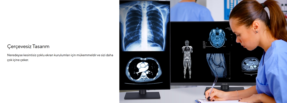 ASUS 27" IPS MH2741A 5MS 75HZ HDMI-DP TYPEC Pivot Klinik Monitör 2560x1440