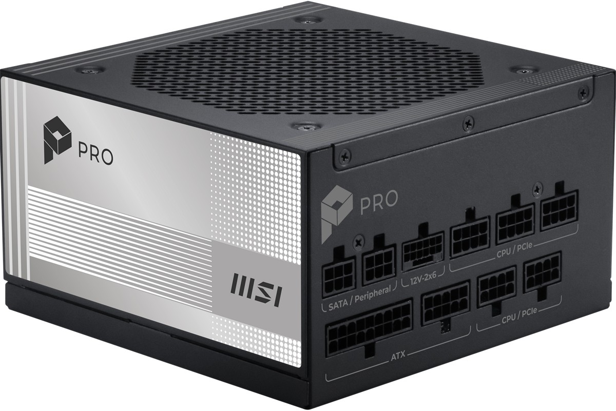 MSI 1000W 80+ PLATINUM PRO A1000PL PCIE5 Tam Modüler Power Supply