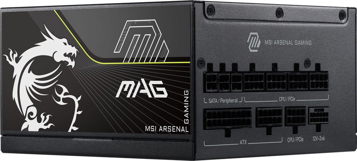 MSI 1200W 80+ PLATINUM MAG A1200PLS PCIE5 Tam Modüler Power Supply