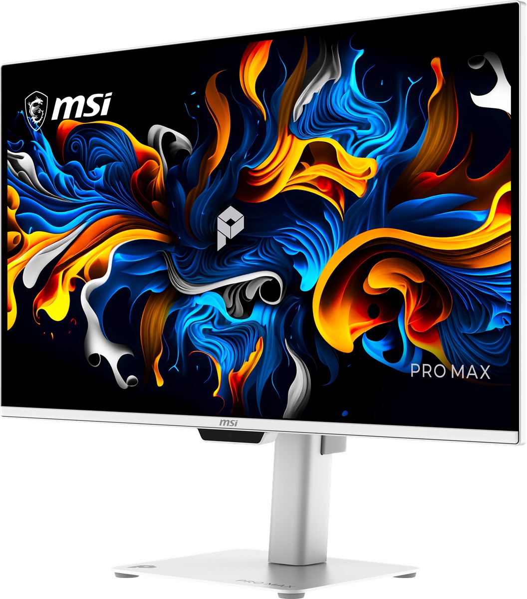 MSI 27" OLED PRO MAX 271UPXW12G 0.03MS 120HZ HDMI-DP Pivot Kurumsal Monitör 3840x160 Beyaz