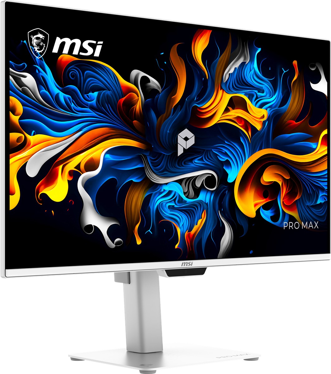 MSI 27" OLED PRO MAX 271UPXW12G 0.03MS 120HZ HDMI-DP Pivot Kurumsal Monitör 3840x160 Beyaz