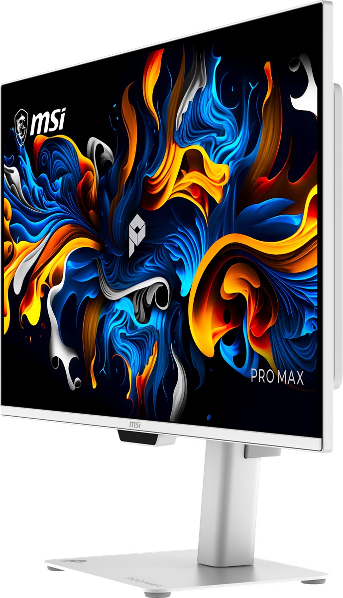 MSI 27" OLED PRO MAX 271UPXW12G 0.03MS 120HZ HDMI-DP Pivot Kurumsal Monitör 3840x160 Beyaz