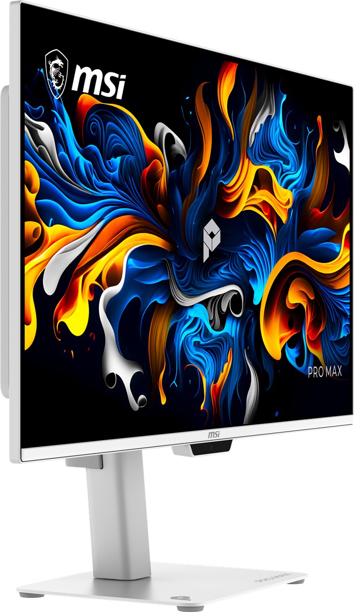 MSI 27" OLED PRO MAX 271UPXW12G 0.03MS 120HZ HDMI-DP Pivot Kurumsal Monitör 3840x160 Beyaz