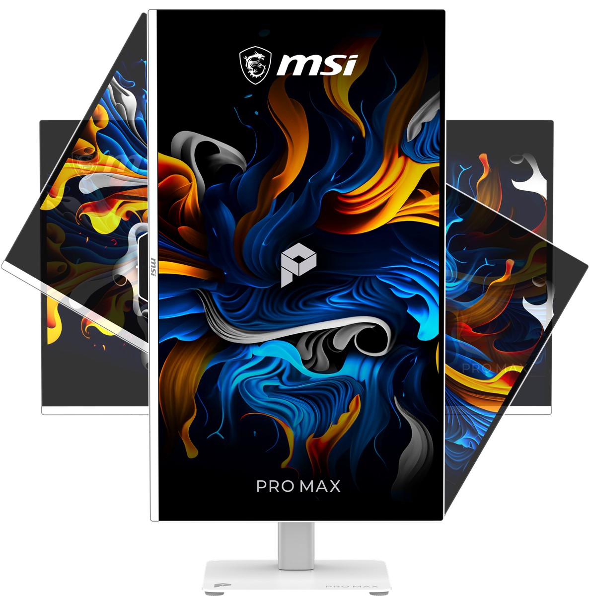 MSI 27" OLED PRO MAX 271UPXW12G 0.03MS 120HZ HDMI-DP Pivot Kurumsal Monitör 3840x160 Beyaz