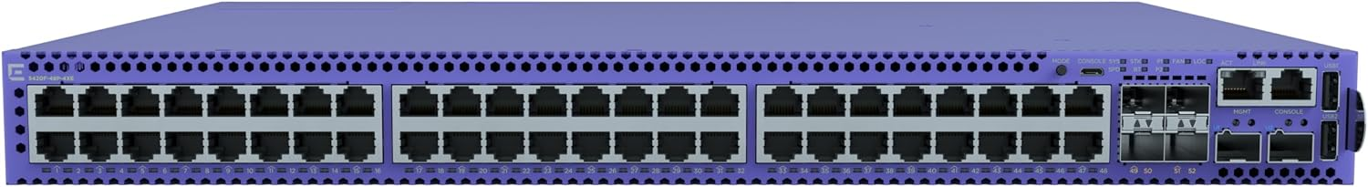 EXTREME NETWORK 48port PoE 4-10GbE SFP Gigabit Yönetilebilir Switch 5420F-48P-4XE
