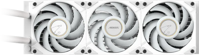 GIGABYTE 360MM LCD AORUS WATERFORCE X II 360 ICE ARGB AM5-1851p Sıvı Soğutmalı İşlemci Fanı Beyaz
