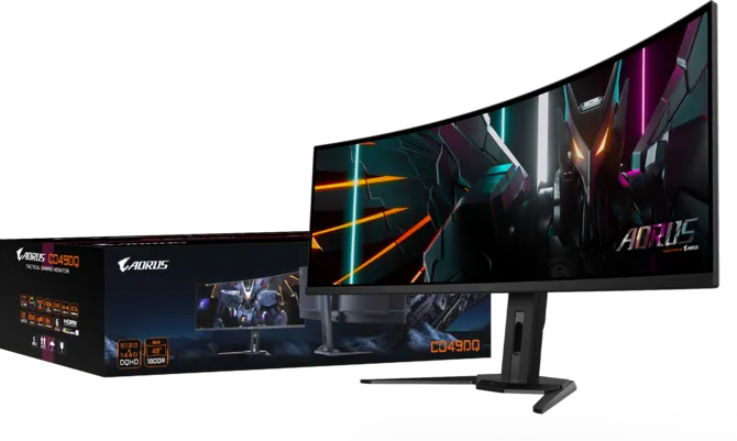 GIGABYTE 49" OLED CO49DQ 0.03MS 144HZ HDMI-DP TYPEC Kavisli Gaming Monitör 5120x1440