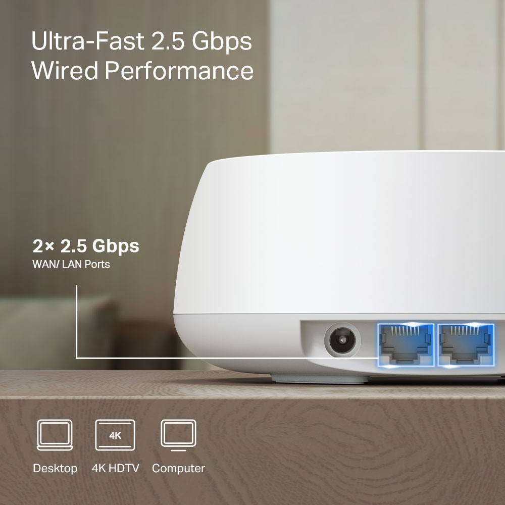 TP-LINK DECO BE25-3P WIFI7 BE3600 Mesh Router 3'lü paket