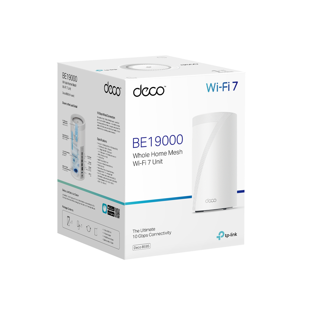 TP-LINK DECO-BE85 WIFI7 BE19000 Üç Bant Mesh Router