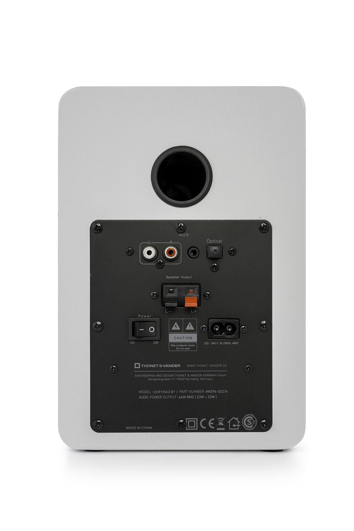 THONET & VANDER VERTRAG GEN2 HK096-03274 80W RMS 2.0 Bluetooth 5.0 Optik RCA Beyaz Hoparlör