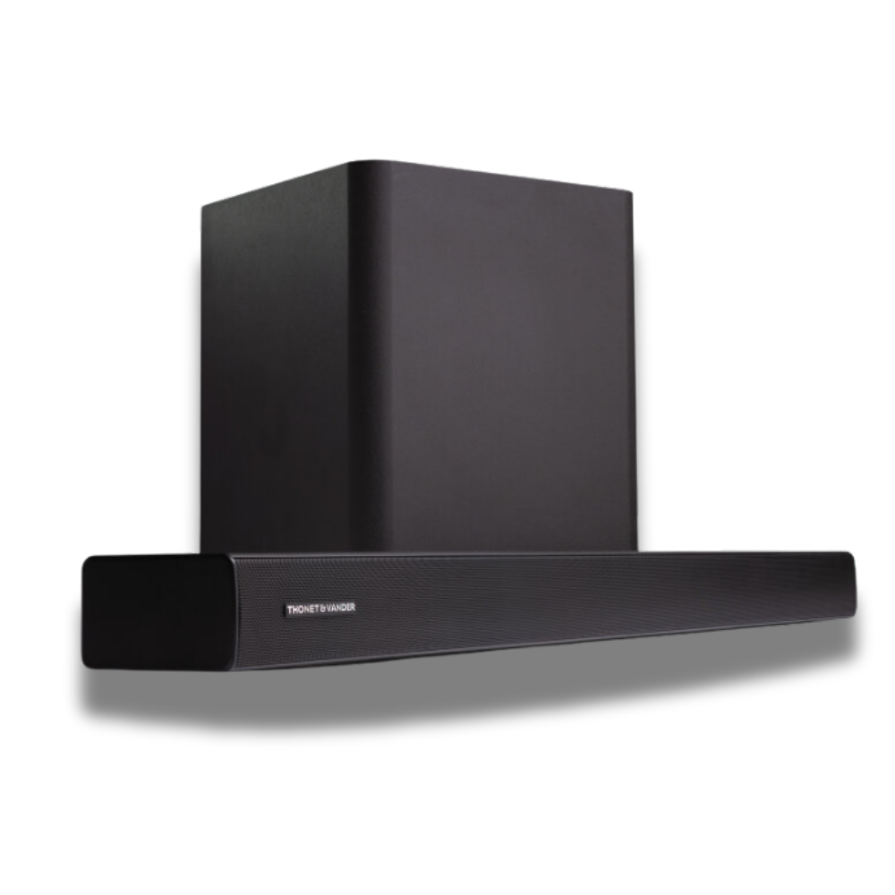 THONET & VANDER STERN HK096-03675 180W RMS 2.1 Bluetooth 5.3 HDMI ARC 8" Subwoofer Soundbar