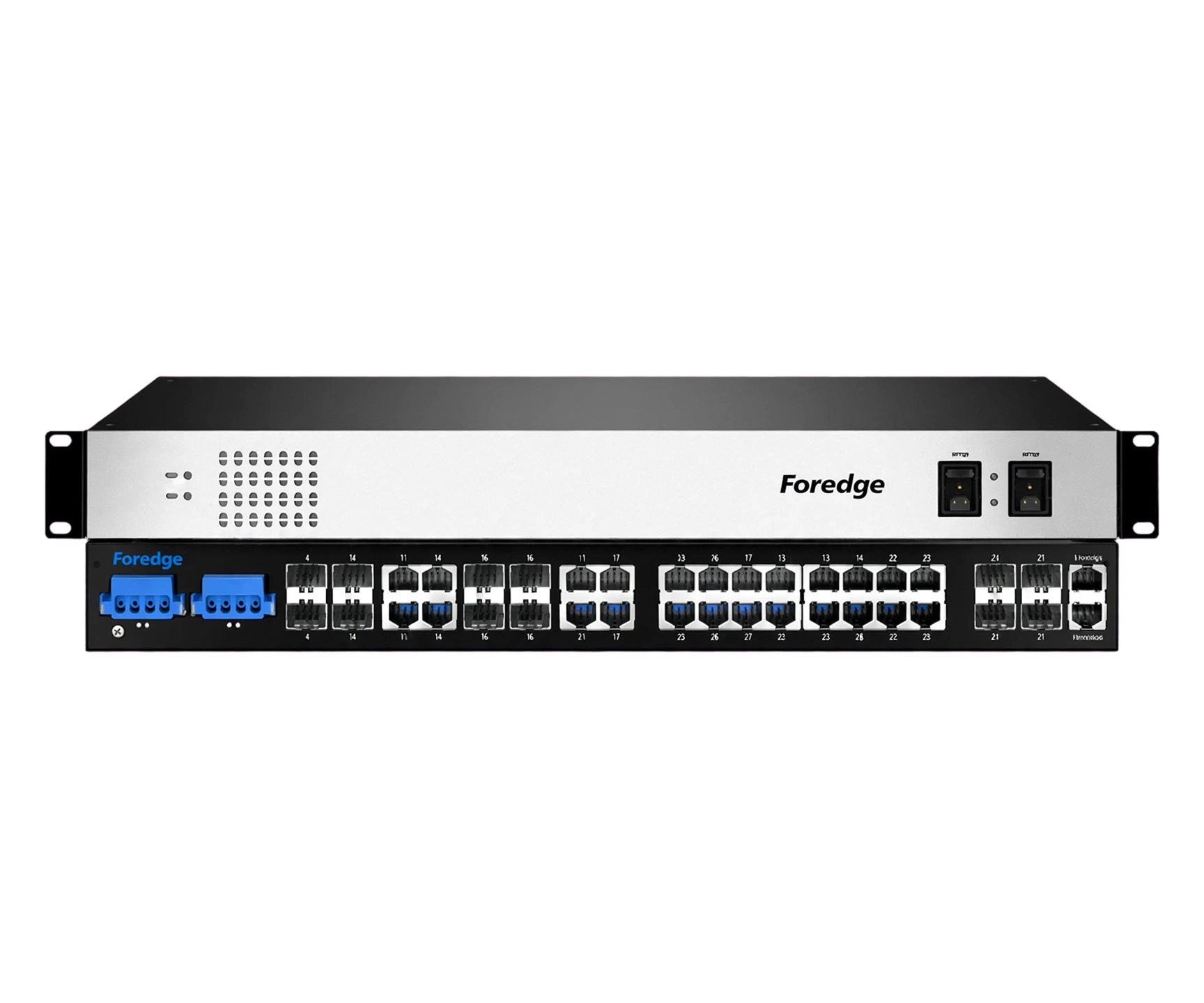 FOREDGE 16port PoE 400w 8-SFP/4-10GbE SFP Gigabit Yönetilebilir Endüstriyel Switch IS1024GPS-8F-4TF