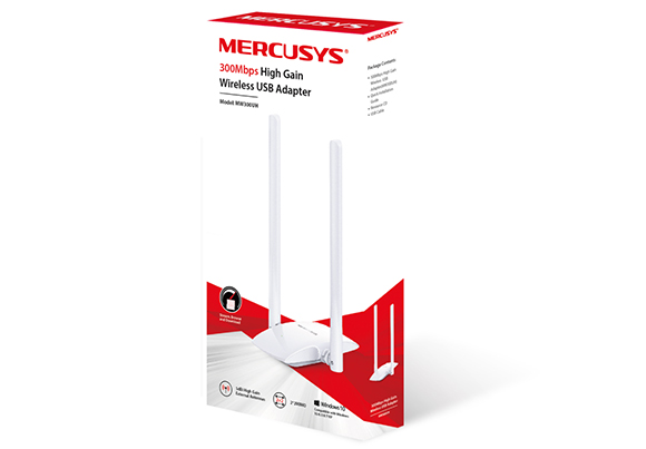 MERCUSYS MW300UH WIFI4 N300 Usb Kablosuz Ağ Adaptörü