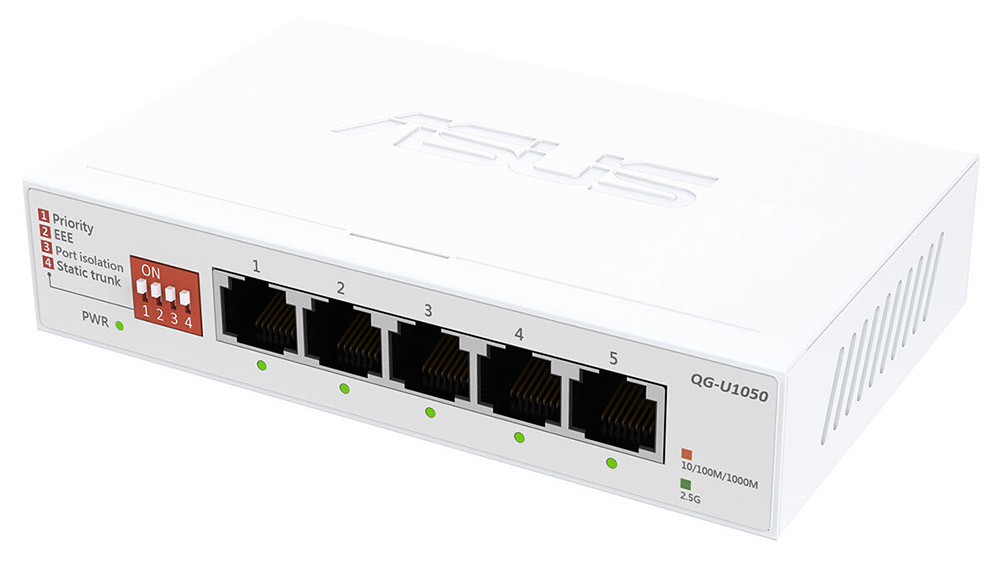 ASUS 5port 2.5GbE Yönetilemez Switch QG-U1050