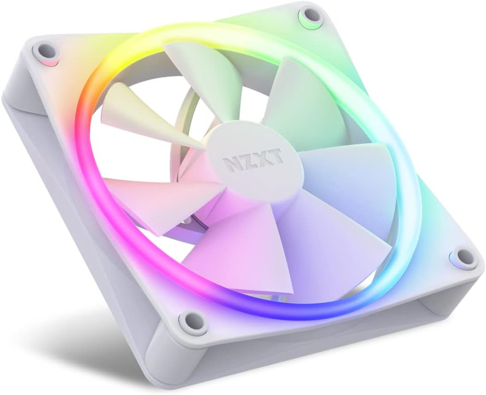 NZXT 120MM F120 RGB Beyaz PWM Kasa Fanı – RF-R12SF-W1