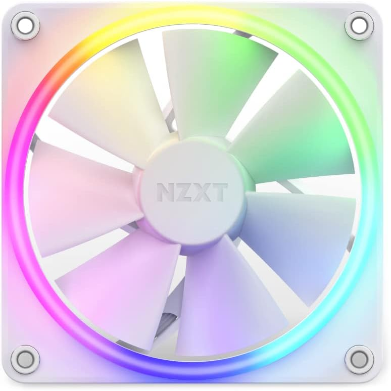 NZXT 120MM F120 RGB Beyaz PWM Kasa Fanı – RF-R12SF-W1