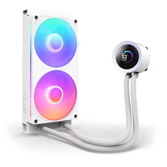 NZXT 240MM LCD KRAKEN RL-KR240-W2 ARGB AM5-1851p Sıvı Soğutmalı İşlemci Fanı Beyaz