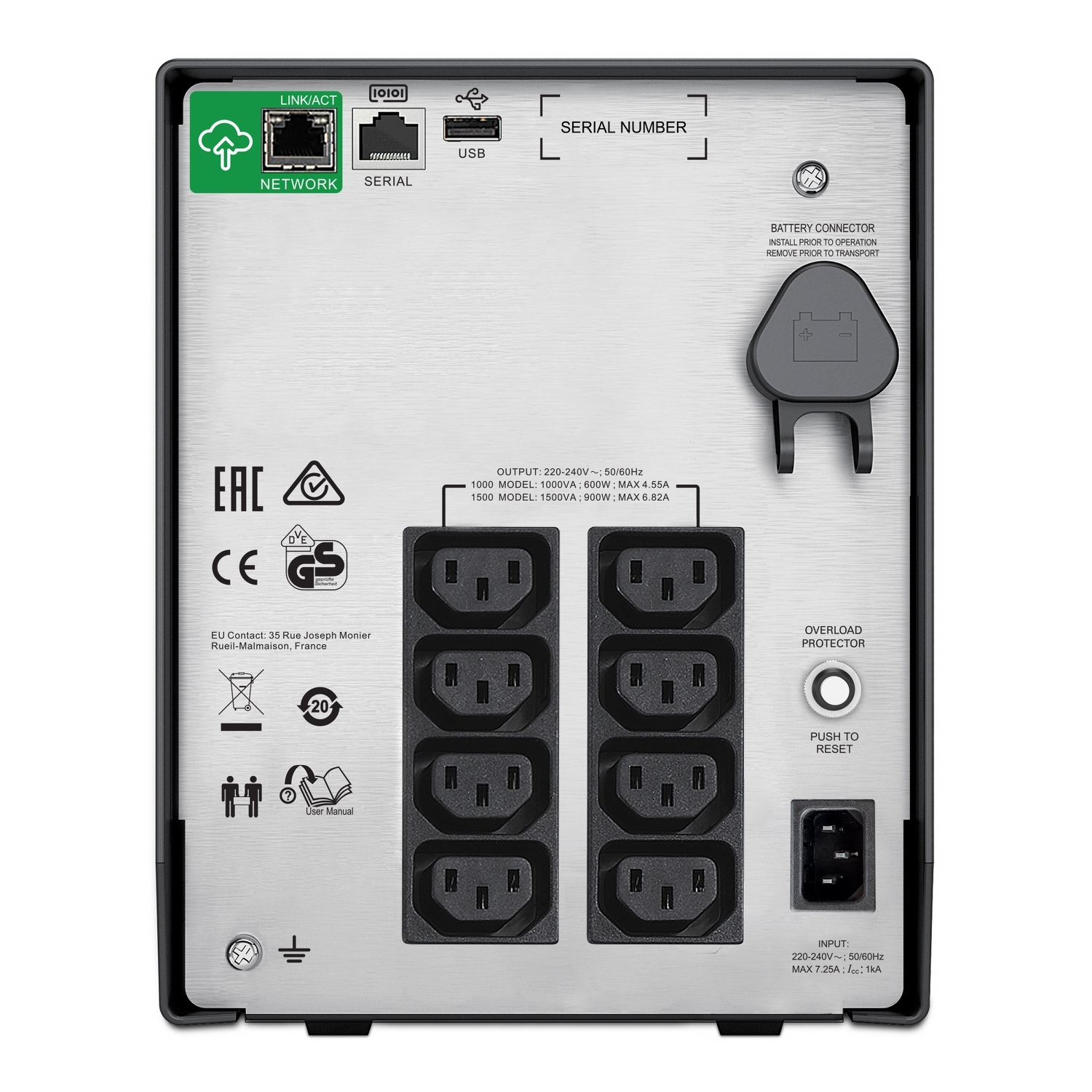 APC 1500VA/900W SMC1500IC Smart-UPS  LCD SmartConnect Line Interactive Ups