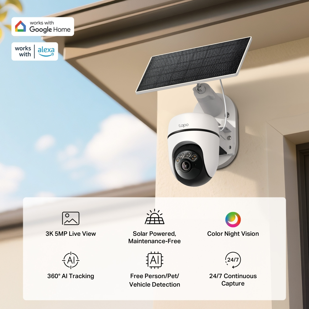 TP-LINK 5MP Speed Dome 4MM WIFI Kablosuz Pan-Tilt IP Kamera Tapo C630 Kit
