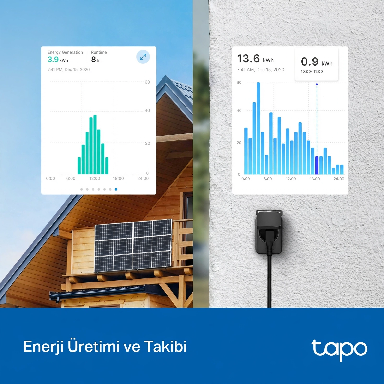 TP-LINK TAPO-P410M Matter IP54 16A 3680W Enerji İzlemeli Akıllı Dış Mekan Wıfı Priz