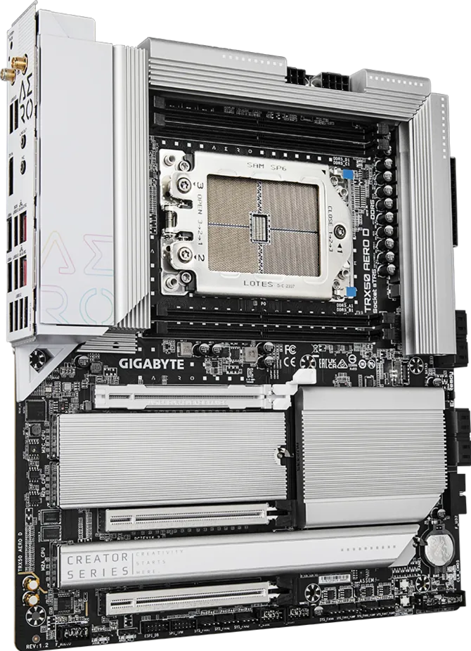 GIGABYTE TRX50 AERO DDR5 ECC RDIMM WIFI7 PCIE 5.0 sTR5 EATX