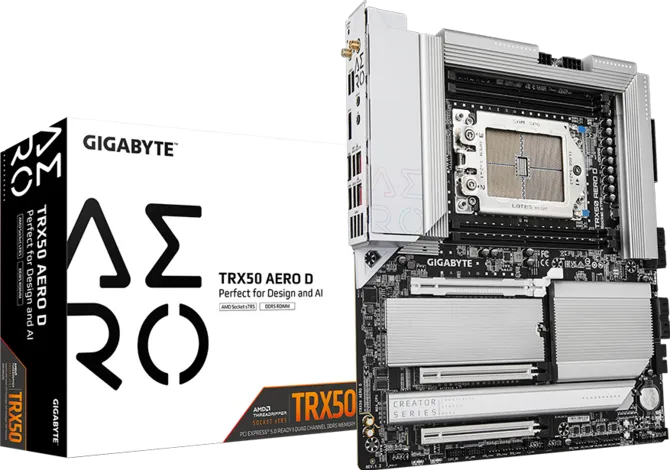 GIGABYTE TRX50 AERO DDR5 ECC RDIMM WIFI7 PCIE 5.0 sTR5 EATX