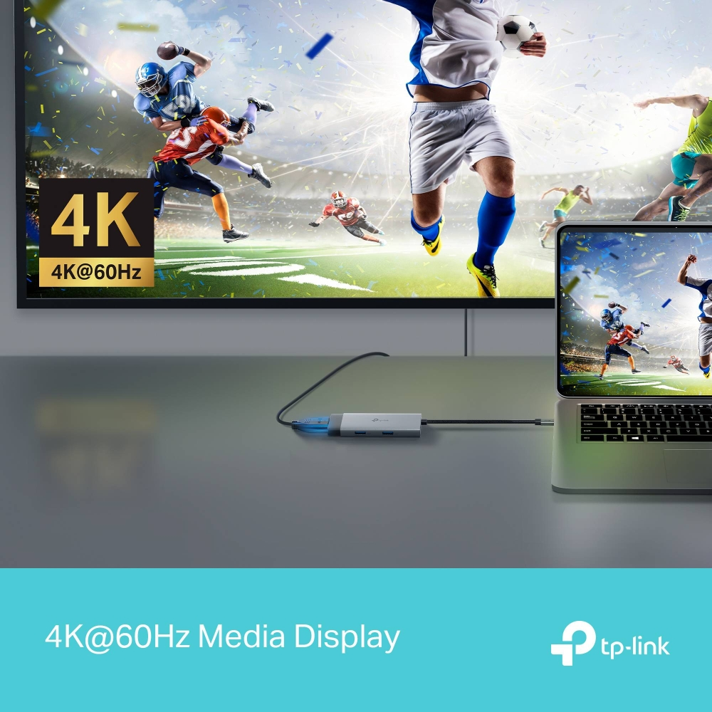 TP-LINK UH5020C USB-C 5 Port 5Gbps 4K 60Hz HDMI 100W PD Hub Çoklayıcı