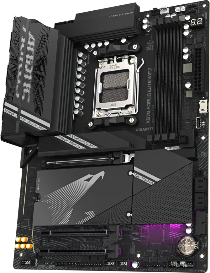 GIGABYTE X870 AORUS ELITE WIFI7 DDR5 HDMI-DP TYPEC PCIE 5.0 AM5 ATX