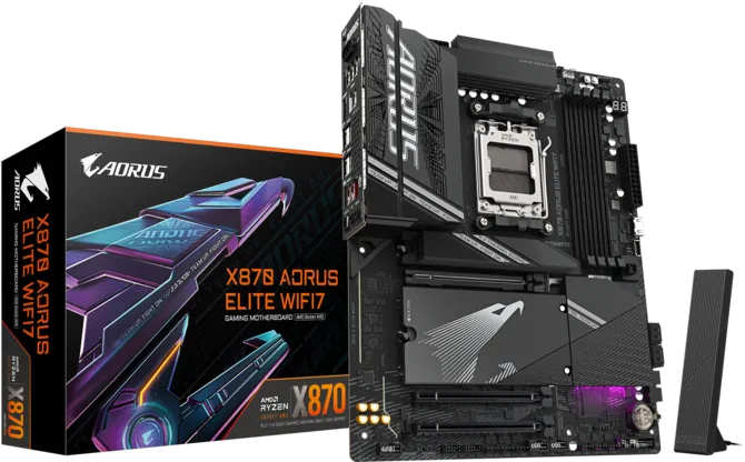 GIGABYTE X870 AORUS ELITE WIFI7 DDR5 HDMI-DP TYPEC PCIE 5.0 AM5 ATX