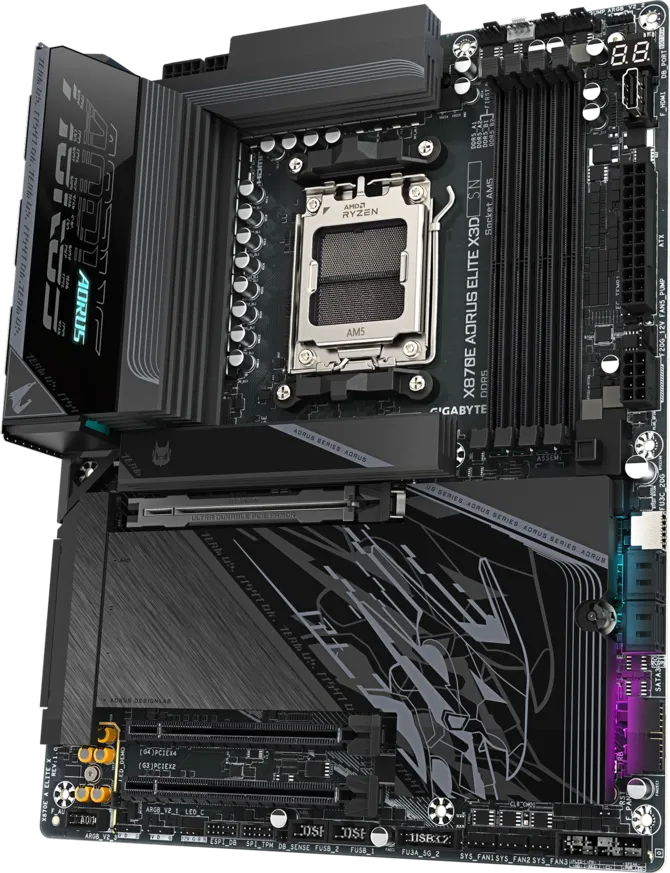 GIGABYTE X870E AORUS ELITE X3D WIFI7 DDR5 HDMI-DP TYPEC PCIE 5.0 AM5 ATX