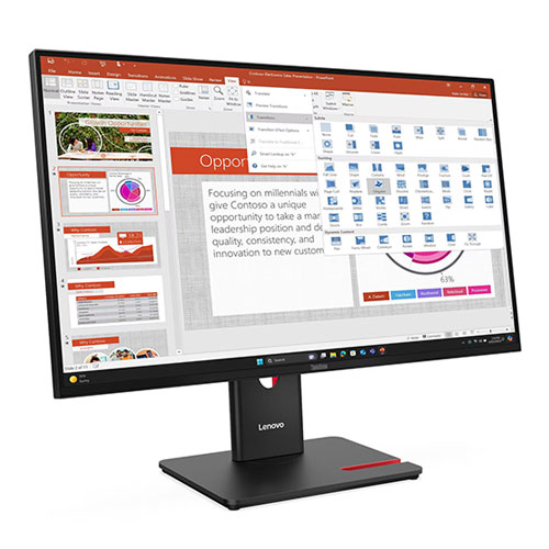 LENOVO 27" IPS ThinkVision T27-40 64A5MAT6TK 4MS 120HZ HDMI-DP TYPEC Kurumsal Monitör 1920x1080